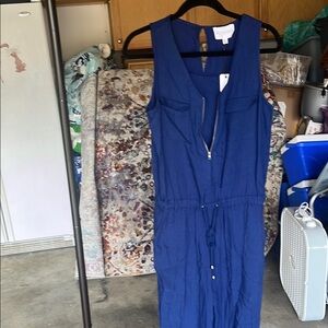 Stylish Blue Sleeveless Jumpsuit